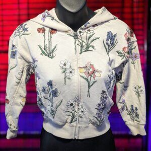 Roots Kids Floral Zip-up Hoodie, Children's Small - Ages 5-6 Years